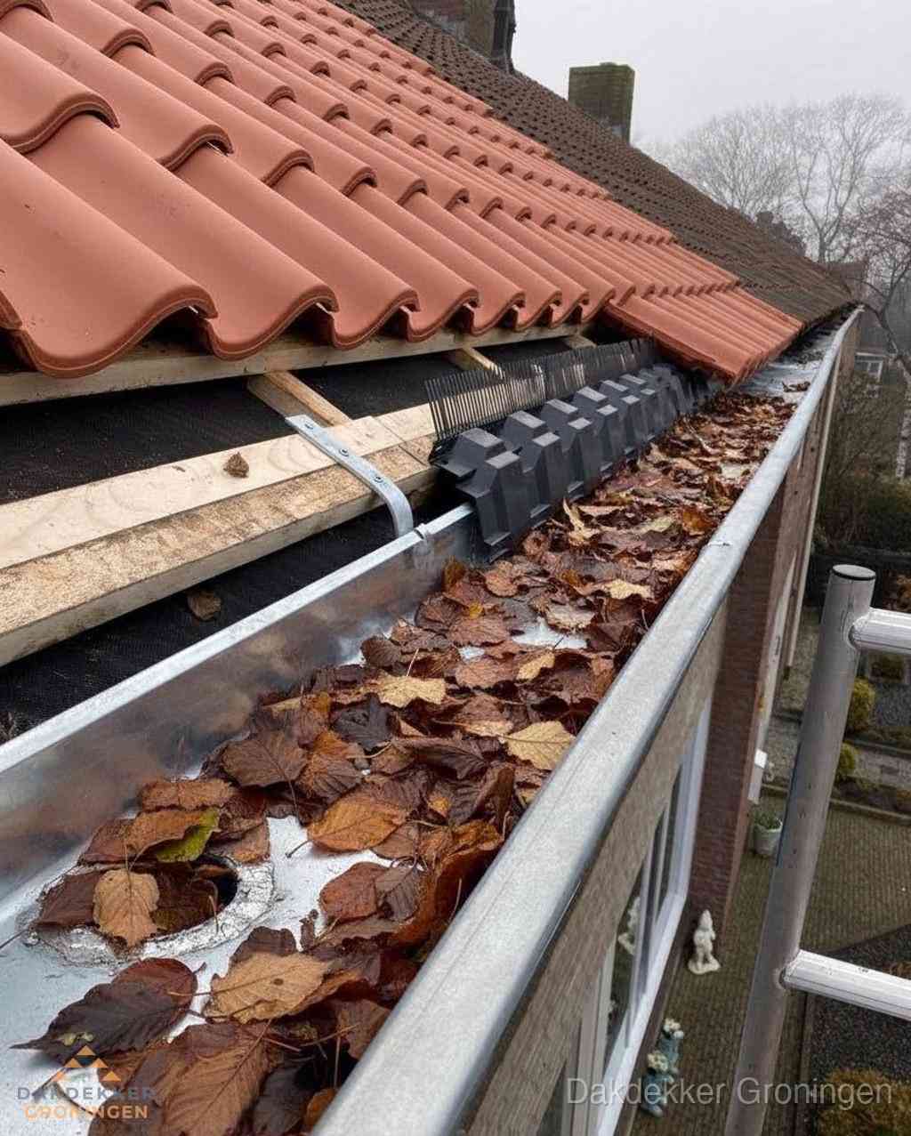 Plat dak bedrijfspand met bitumen dakbedekking en lichtkoepels in Groningen Plat dak bedrijfspand met bitumen dakbedekking en lichtkoepels in Groningen