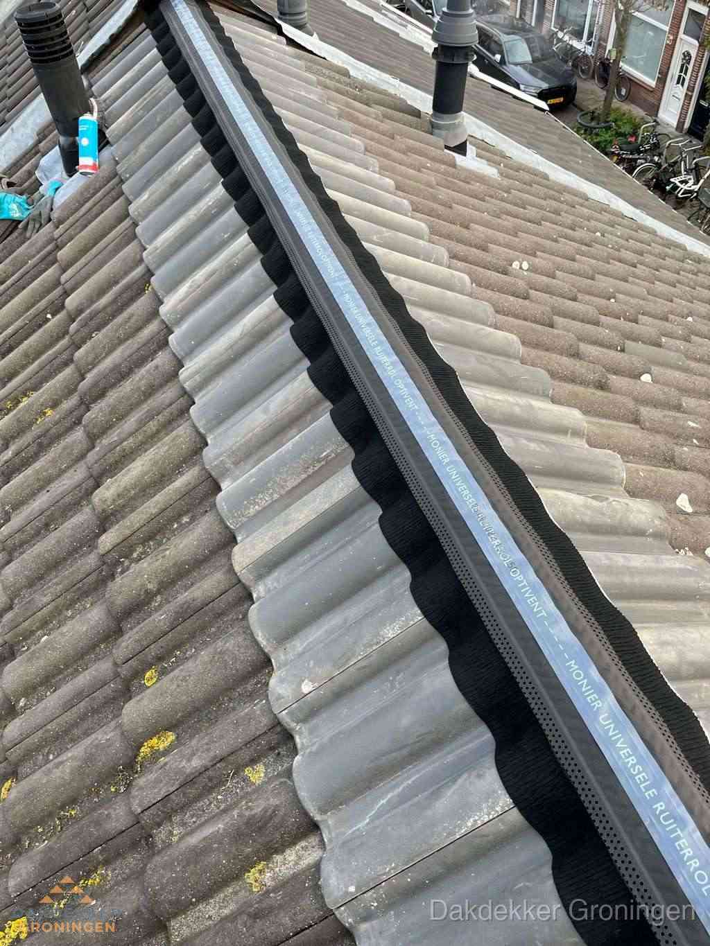 Dakrenovatie plat dak met bitumen dakbedekking in Groningen Dakrenovatie plat dak met bitumen dakbedekking in Groningen